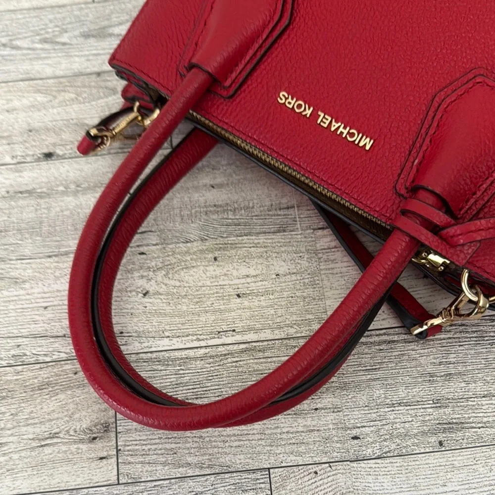 Michael Kors Red Mercer Satchel